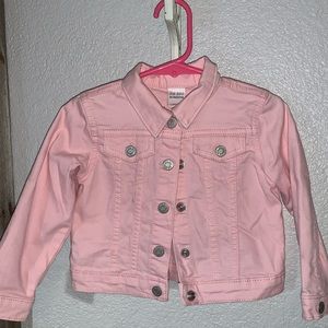 Girls Pink denim jacket